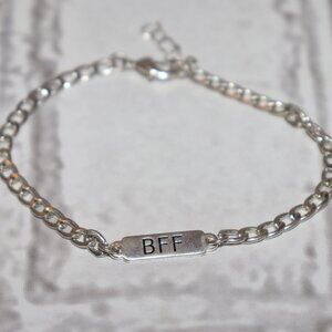 Silver BFF link bracelet 7-8"